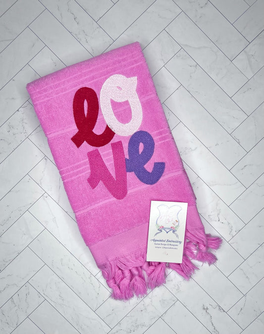 Love Design Hand Towel