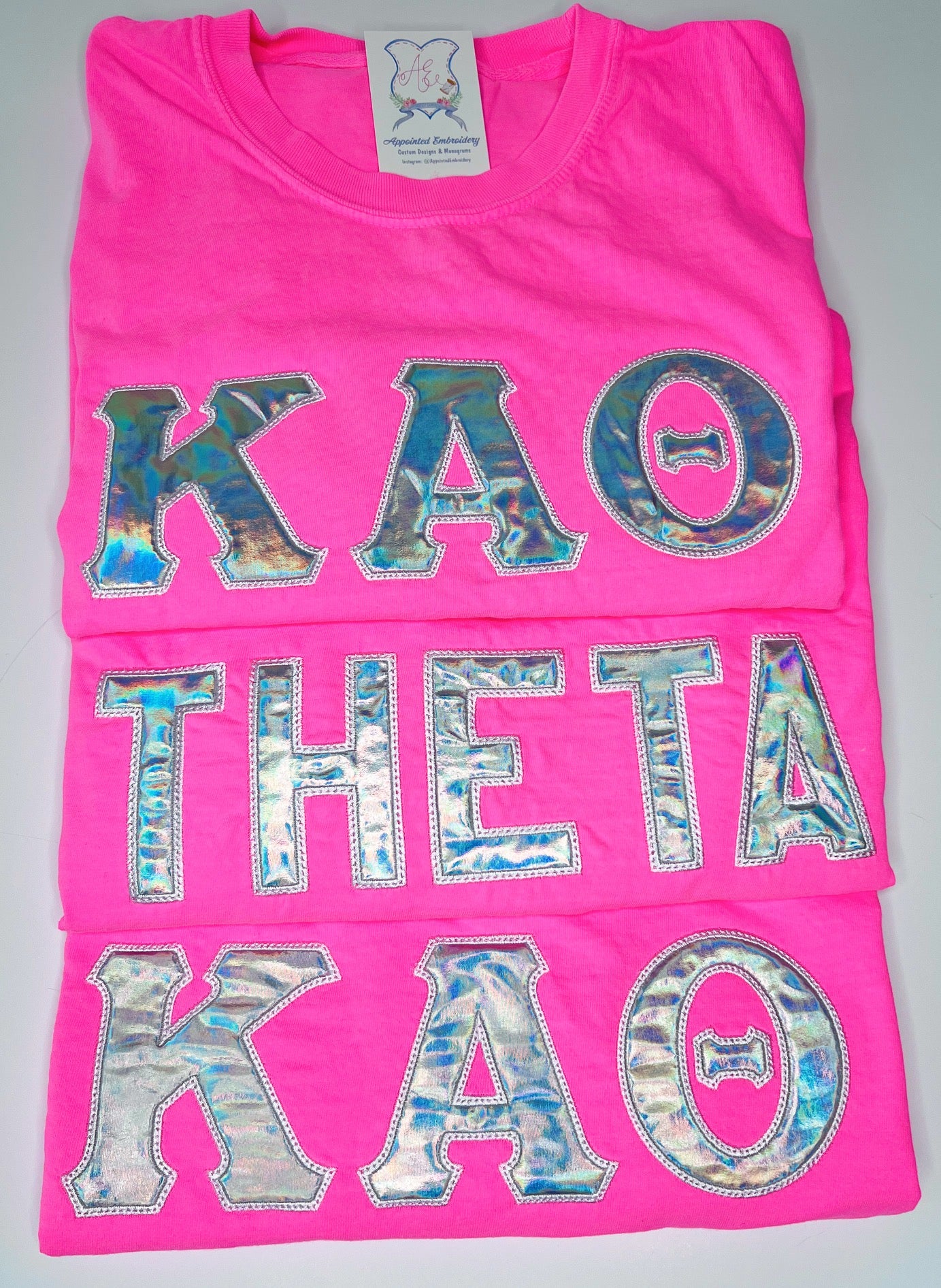 Greek Applique T-Shirt