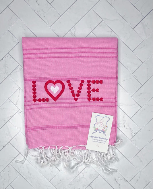Love "Heart" Hand Towel