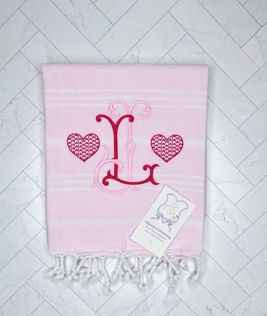 Customized Valentine's Hand Towel